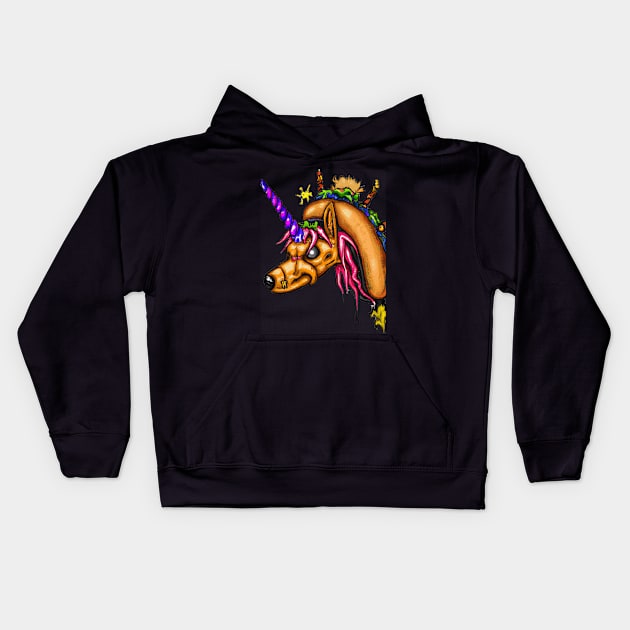 Unihot4 Kids Hoodie by Farbitroid